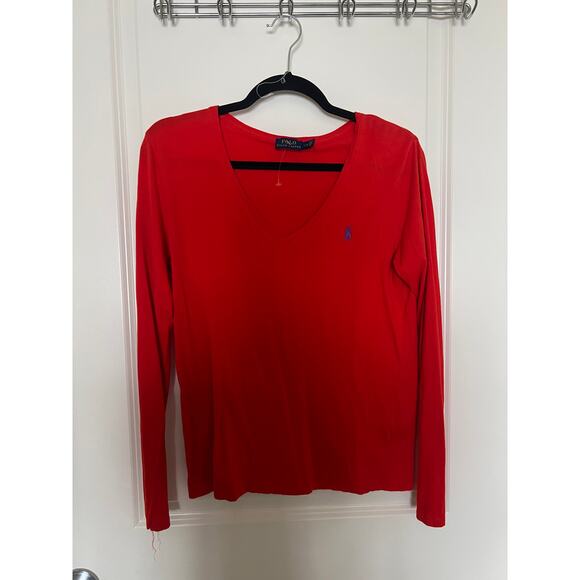 Polo by Ralph Lauren Tops - Polo Ralph Lauren Bright Orange Long sleeve top Large